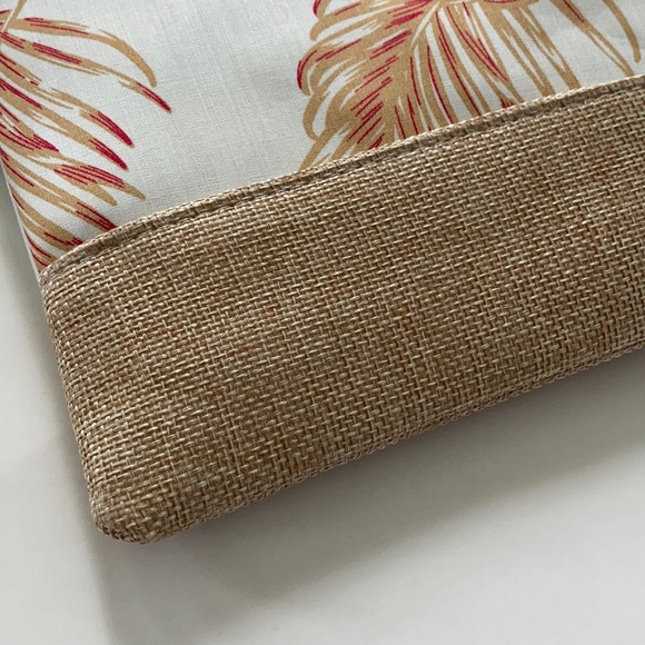 Palm Leaf/Floral Print Wristlet/Cosmetic Bag - Picture 5 of 8